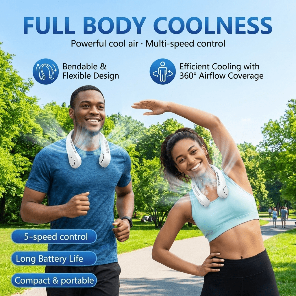 BreezeGo™ Portable Neck Fan